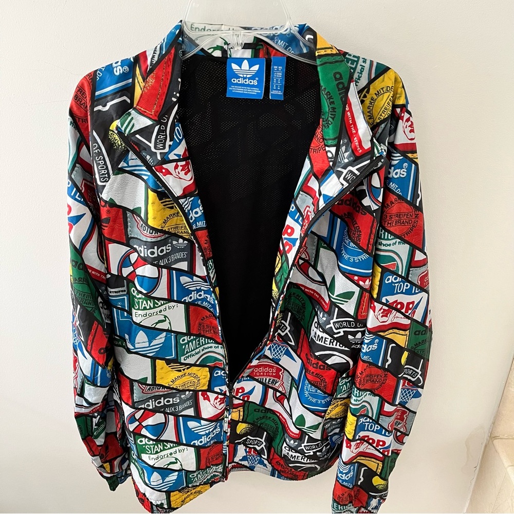 NEW MEN'S ADIDAS Original Label AOP Superstar track Jacket Size M RARE!. - Picture 4 of 6